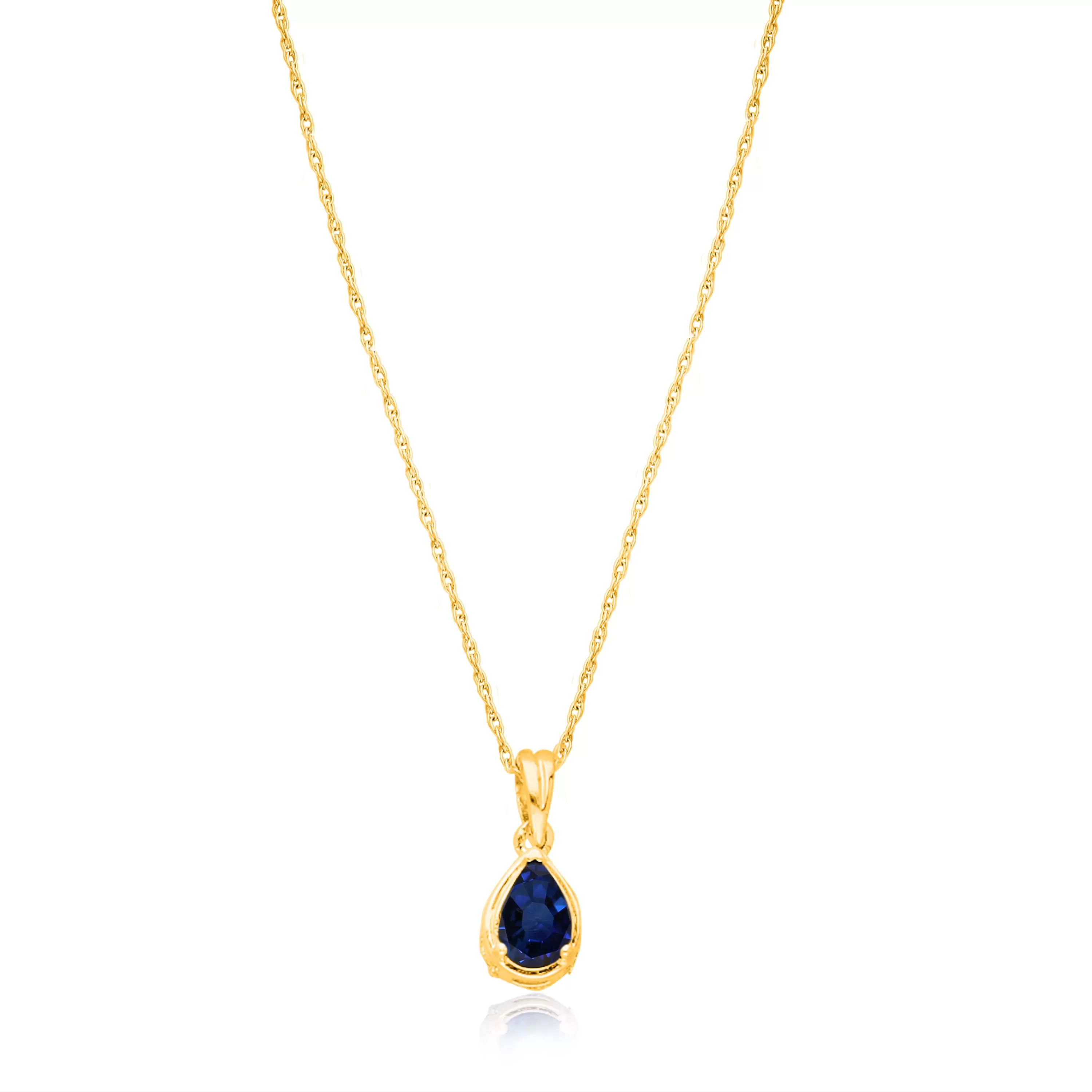 Yellow Gold Sapphire & Diamond Heirloom Pendant