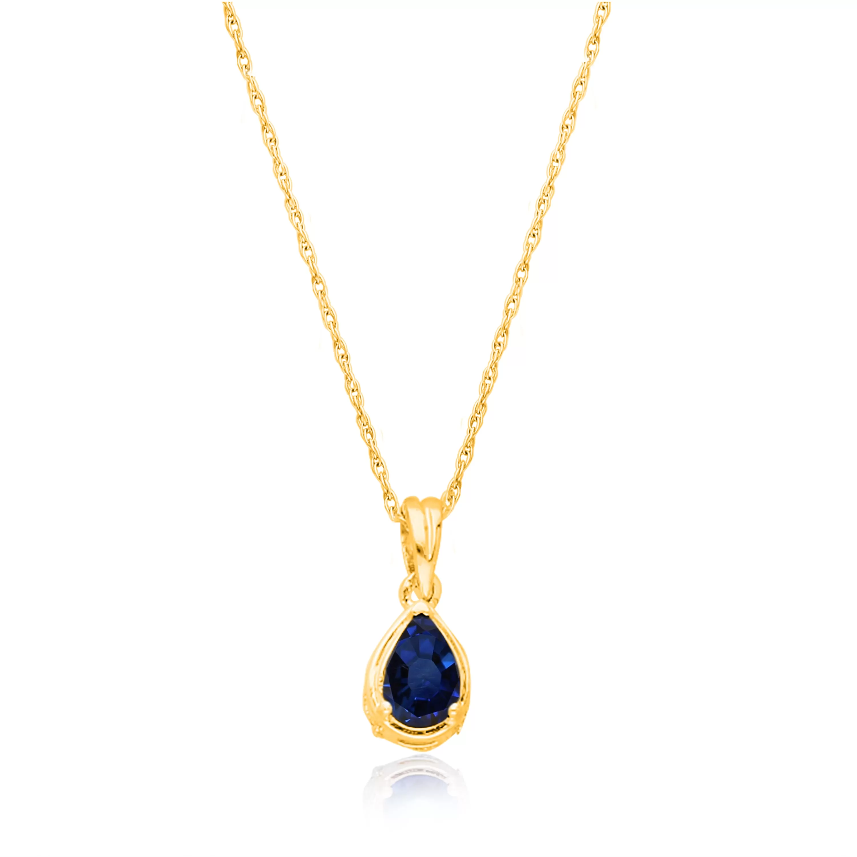 Yellow Gold Sapphire & Diamond Heirloom Pendant