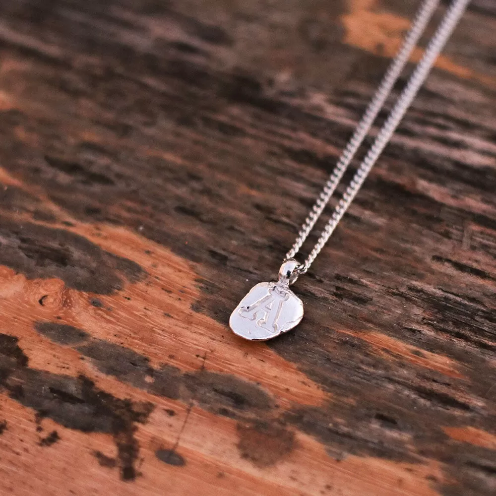 Zoe A Silver Pendant